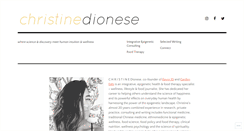 Desktop Screenshot of christinedionese.com