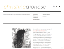 Tablet Screenshot of christinedionese.com